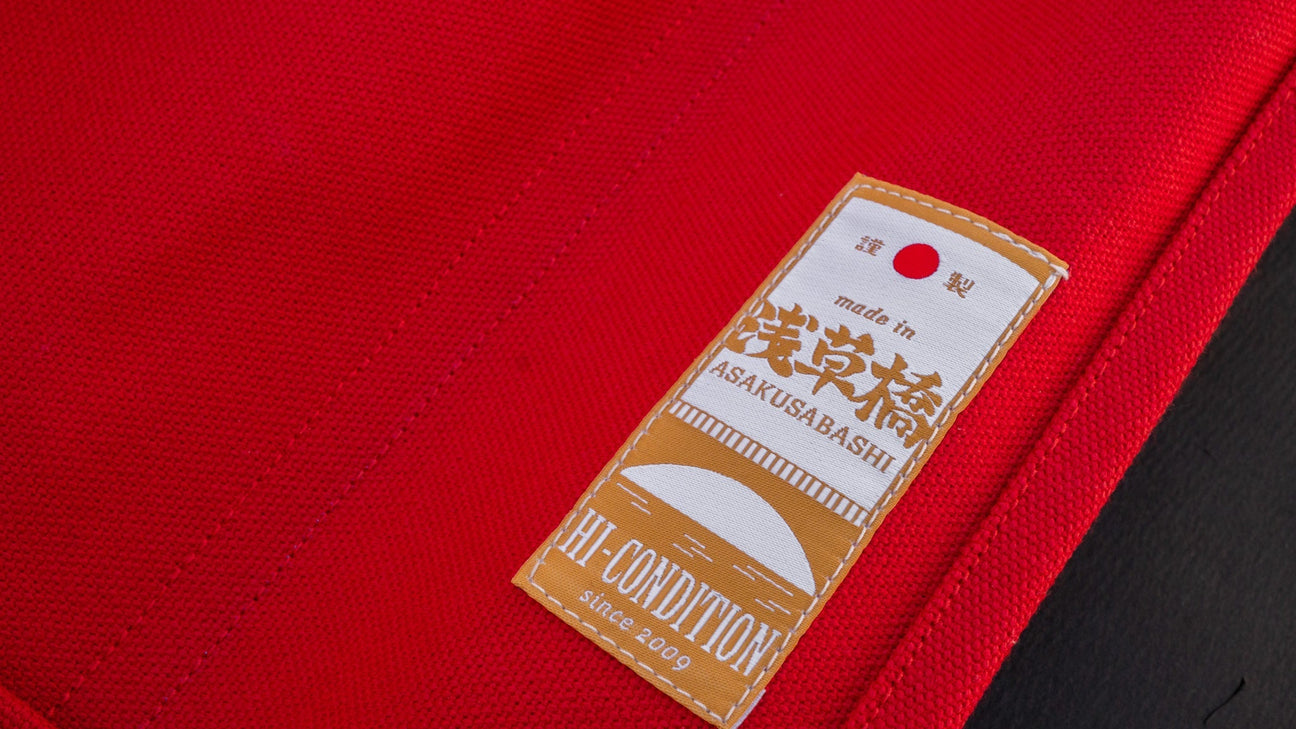 HI-CONDITION Hanpu Canvas 6 Pockets Knife Roll Red