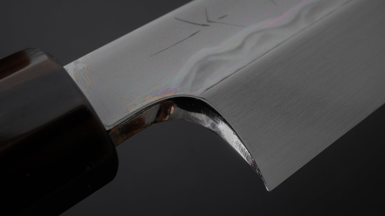 Hitohira Togashi White #1 Fuji Mizu Honyaki Yanagiba 300mm Taihei Ebony Handle (Saya)