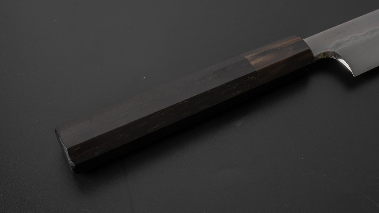 Hitohira Togashi White #1 Fuji Mizu Honyaki Yanagiba 300mm Taihei Ebony Handle (Saya)