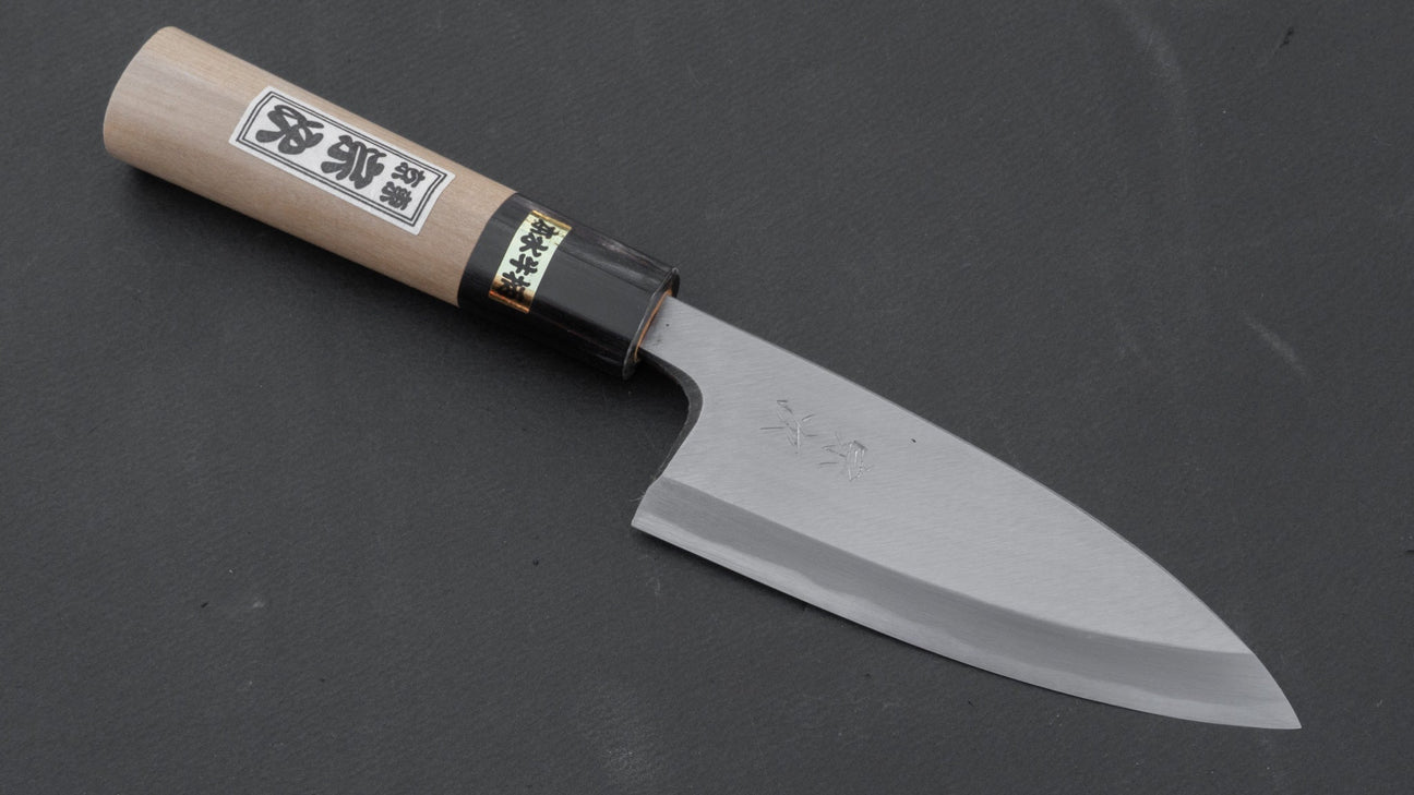 Morihei Munetsugu White #2 Deba 120mm Ho Wood Handle