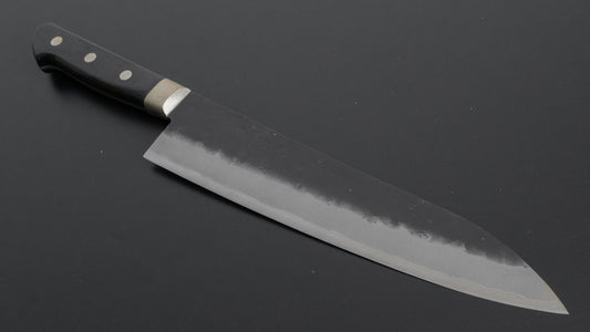 Hitohira Futana SB Kuro Nashiji Gyuto 210mm Western Pakka Handle