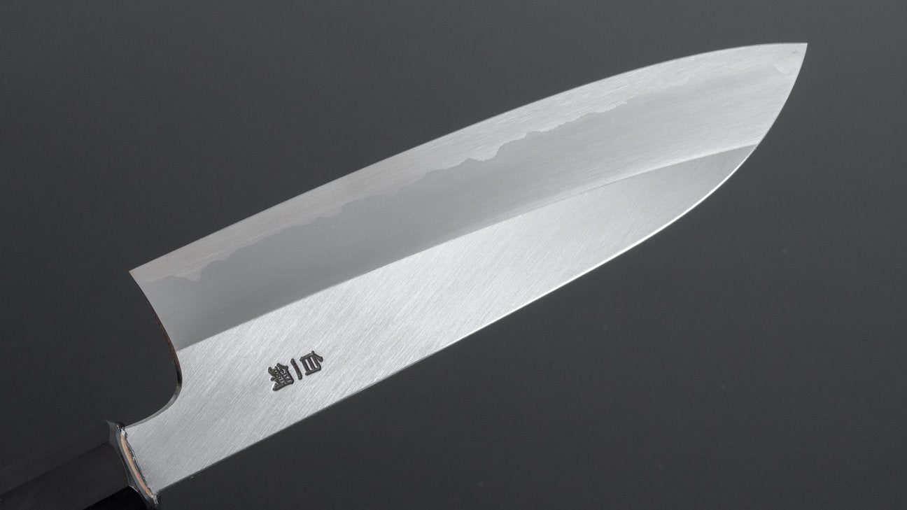 Hitohira Togashi White #1 Stainless Clad Santoku 180mm Ho Wood Handle
