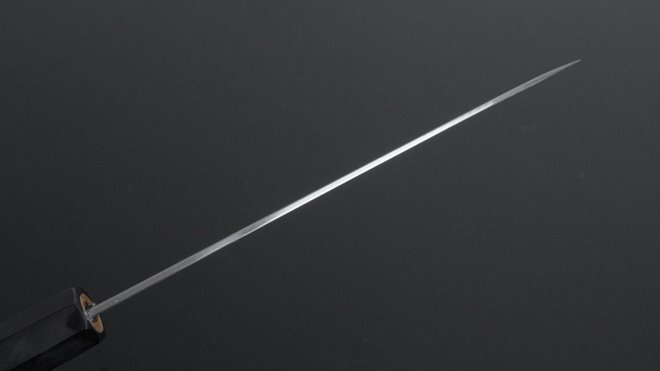 Hitohira Togashi White #1 Stainless Clad Santoku 180mm Ho Wood Handle