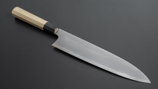 Hitohira Gorobei Rikichi White #2 Kasumi Gyuto 240mm Ho Wood Handle