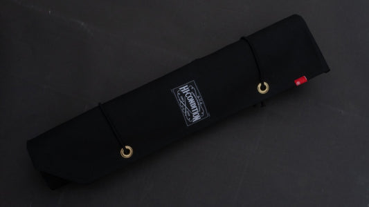 Hi-Condition Hanpu Canvas 6 Pockets Knife Roll Black