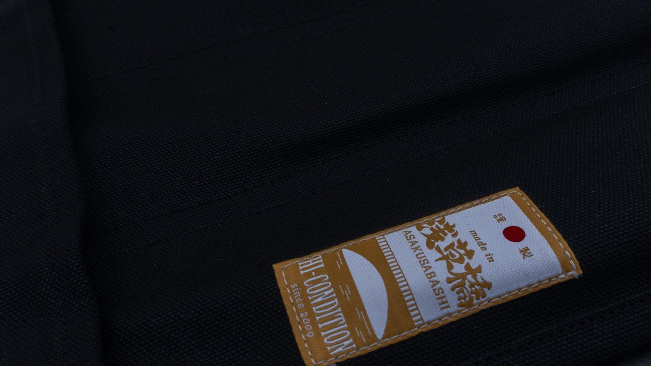 Hi-Condition Hanpu Canvas 6 Pockets Knife Roll Black