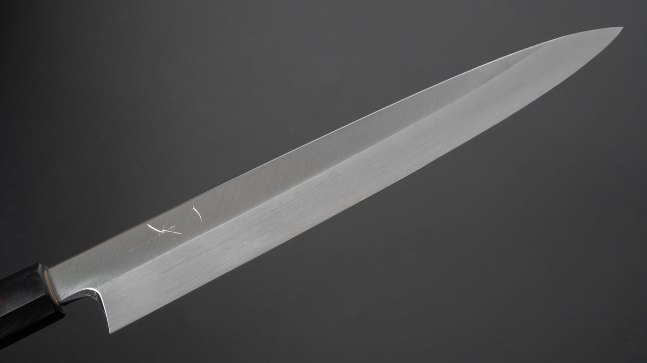 Hitohira Kikuchiyo Manzo Silver #3 Yanagiba 210mm Ho Wood Handle (Saya)