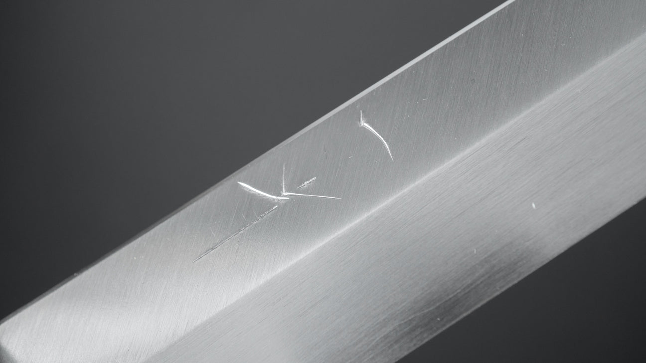 Hitohira Kikuchiyo Manzo Silver #3 Yanagiba 210mm Ho Wood Handle (Saya)