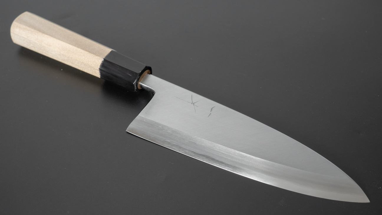 Hitohira Kikuchiyo Rikichi Silver #3 Deba 165mm Ho Wood Handle (Saya)