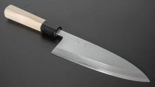 Hitohira Kikuchiyo Rikichi Silver #3 Deba 165mm Ho Wood Handle (Saya)