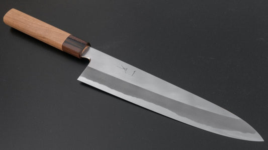 Hitohira Kikuchiyo Kyuzo White #2 Migaki Gyuto 240mm Cherry Wood Handle