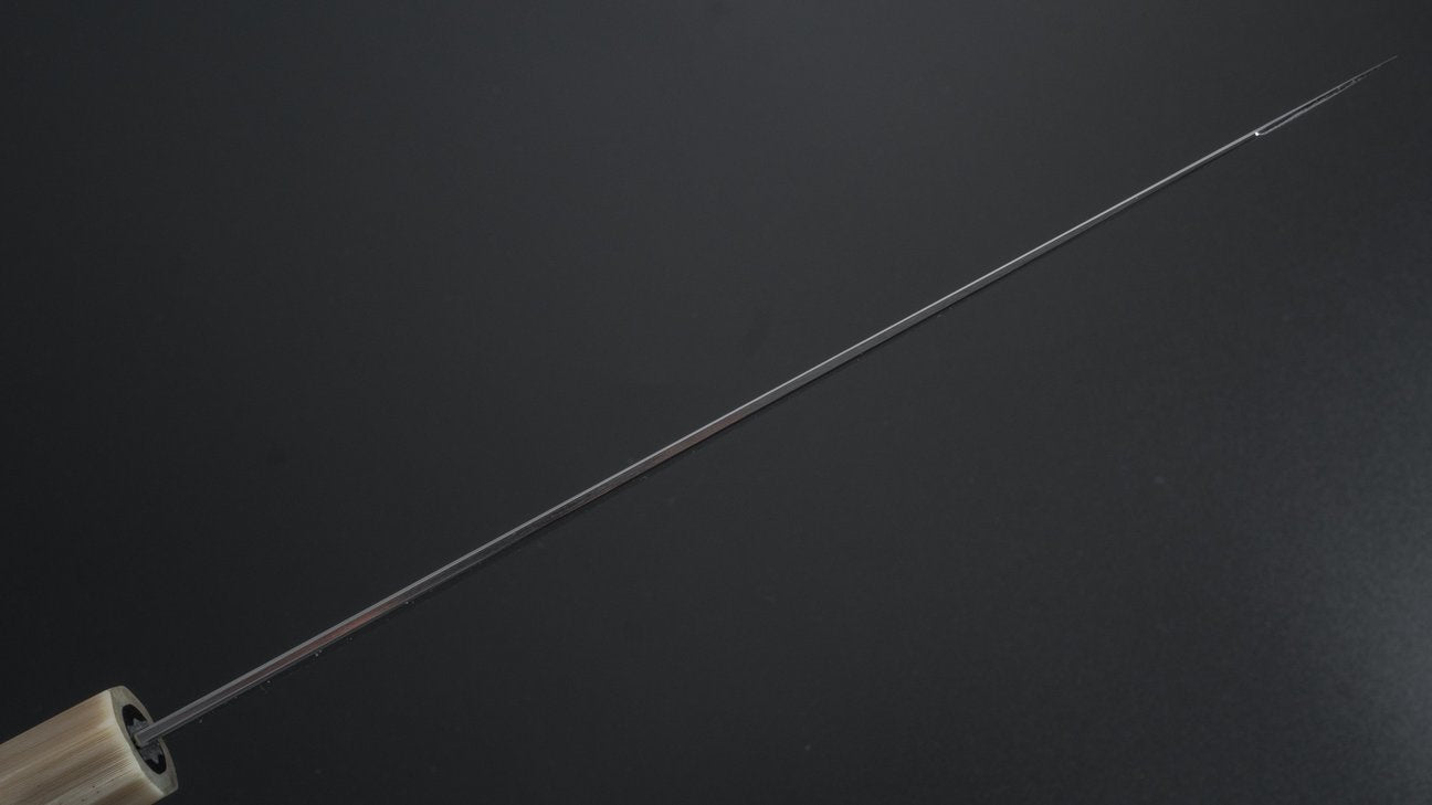 Hitohira Togashi White #1 Stainless Clad Kasumi Kiritsuke Gyuto 240mm Ebony Handle