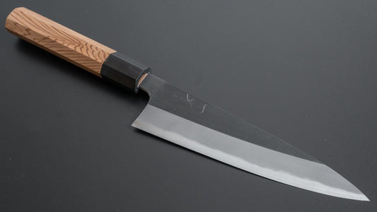 Hitohira Tanaka Kyuzo Blauw #1 Kurouchi Petty 165 mm Yakusugi cederhouten handvat