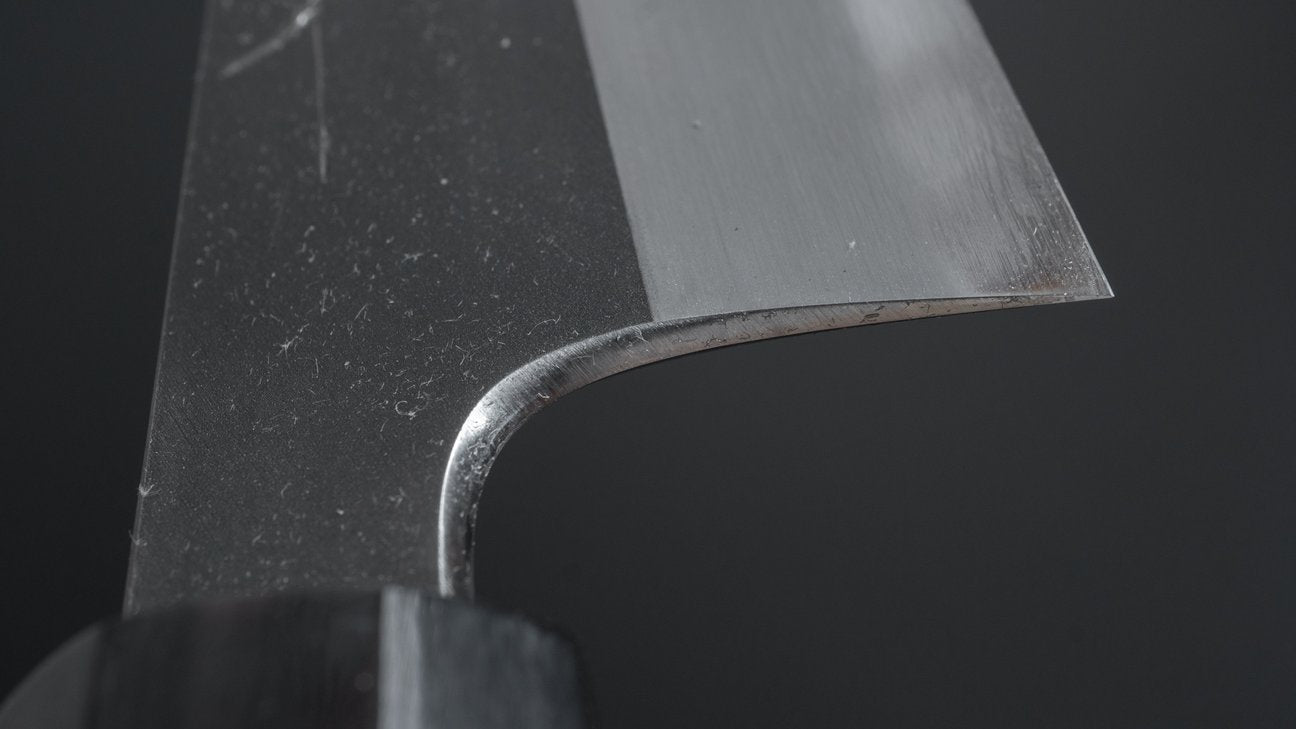 Hitohira Tanaka Kyuzo Blue #1 Kurouchi Petty 165mm Yakusugi Cedar Handle