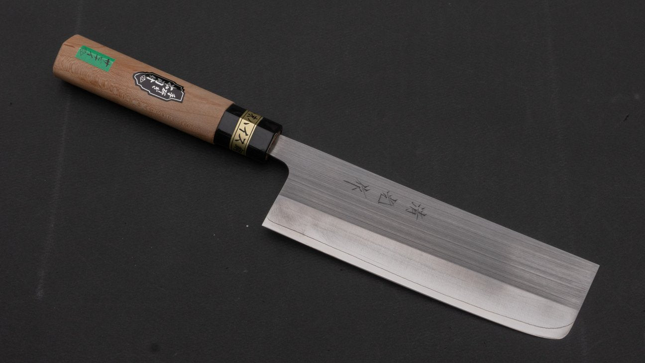 Morihei Kiyomitsu PM Steel Nakiri 165 mm Ho houten handvat