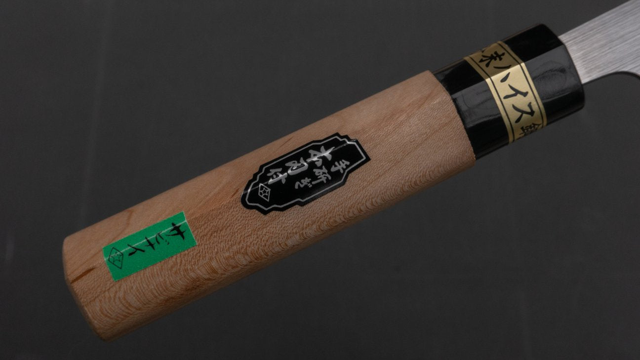 Morihei Kiyomitsu PM Steel Nakiri 165 mm Ho houten handvat