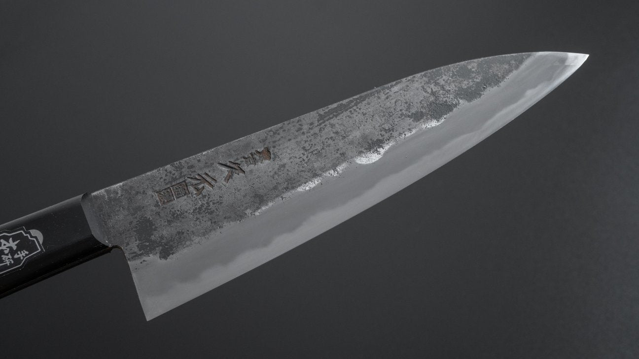 Morihei Hisamoto Kurouchi White #1 Gyuto 180mm Pakka Handle (No Bolster/ Fine Finish)