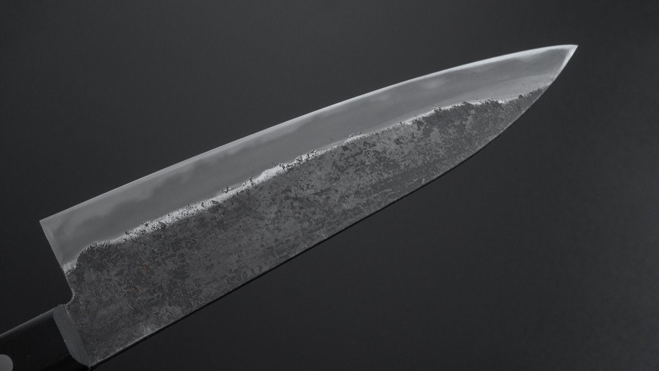 Morihei Hisamoto Kurouchi White #1 Gyuto 180mm Pakka Handle (No Bolster/ Fine Finish)