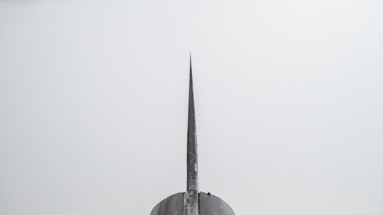 Morihei Hisamoto Kurouchi White #1 Gyuto 180mm Pakka Handle (No Bolster/ Fine Finish)