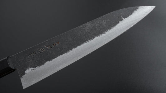Morihei Hisamoto Kurouchi Wit #1 Gyuto 210 mm Pakka-handvat (geen bolster)