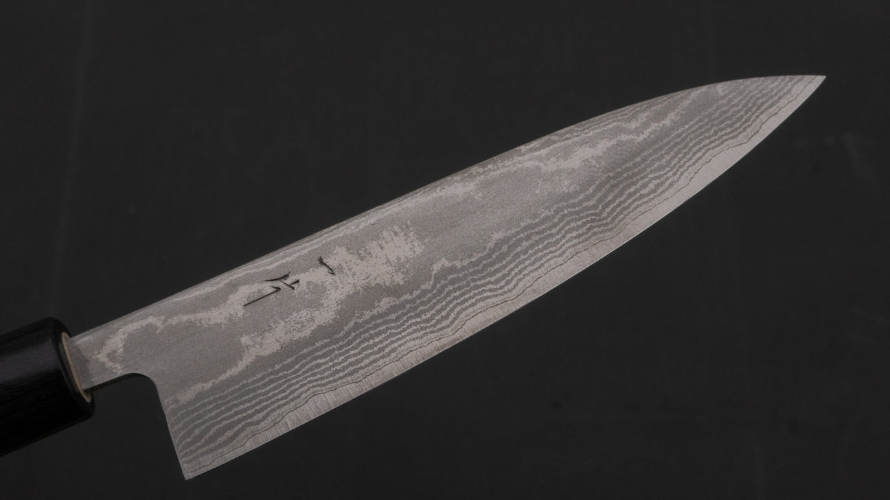 Hitohira Setsu Forged VG-10 Damascus Petty 140mm Rosewood Handle