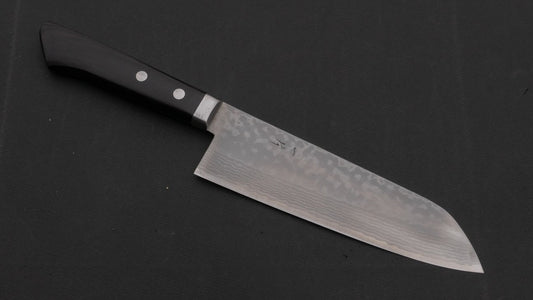 Hitohira NM V10 Damascus Santoku 170mm Pakka Handle