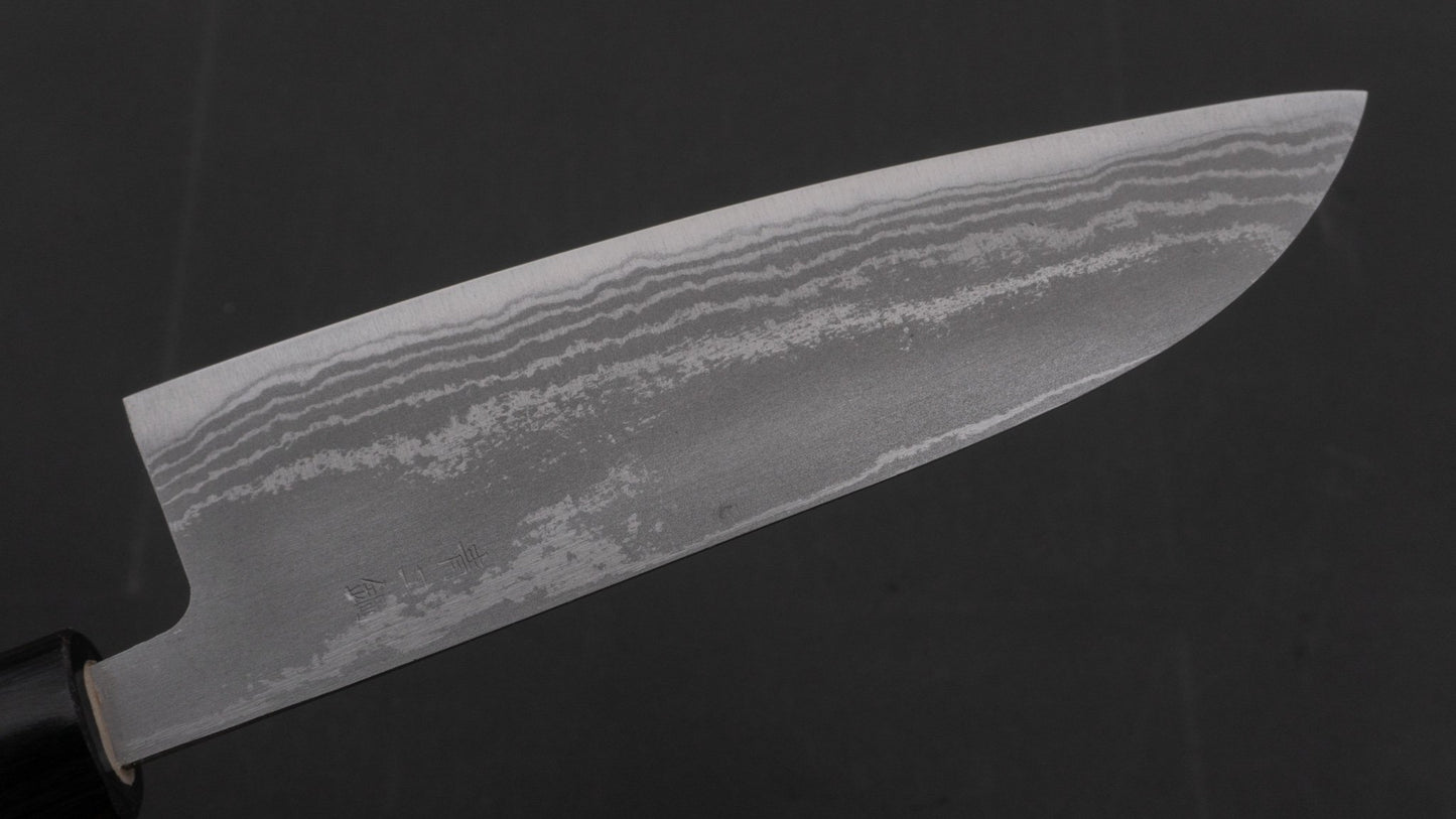 Hitohira GR Blue #2 Damascus Santoku 165mm Rosewood Handle