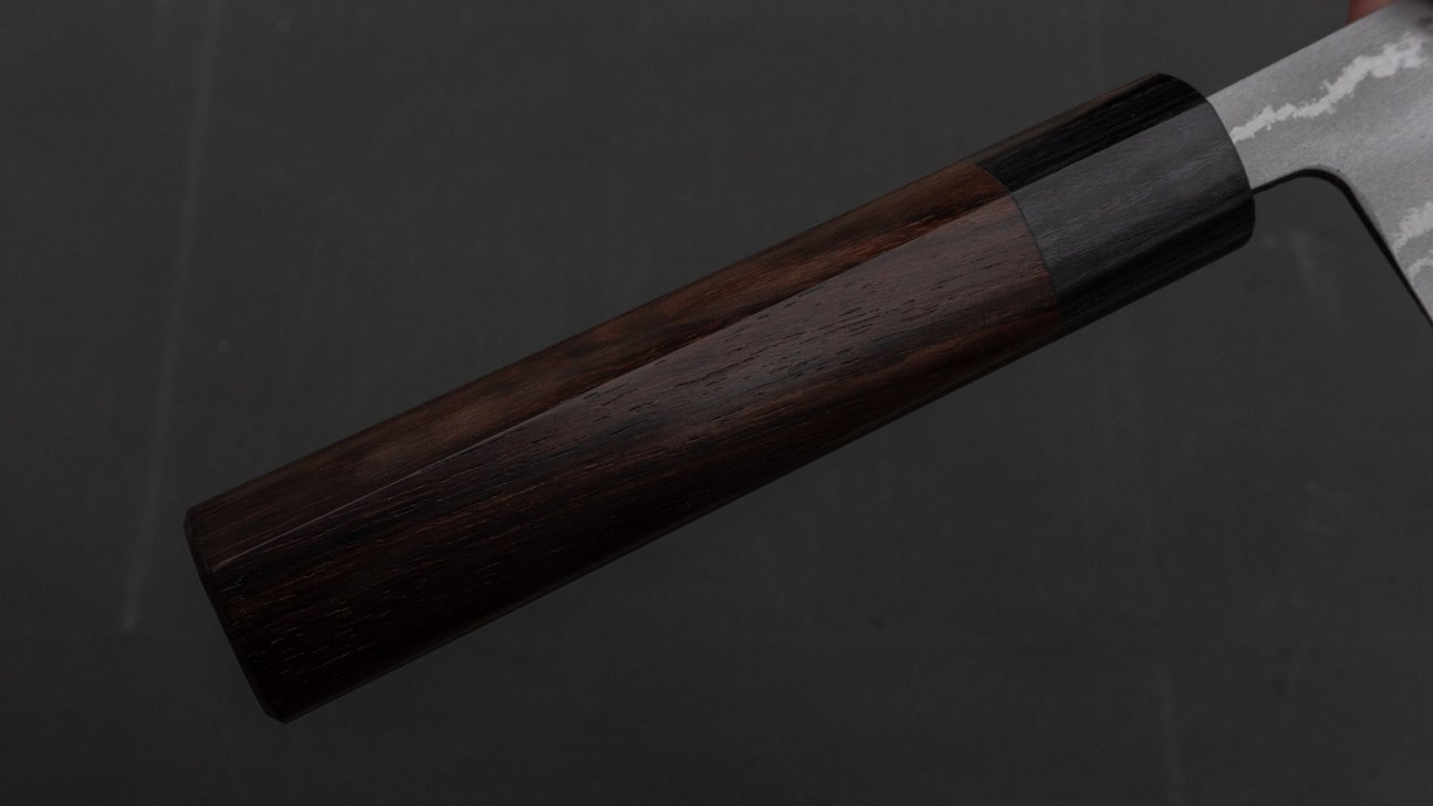 Hitohira GR Blue #2 Damascus Santoku 165mm Rosewood Handle