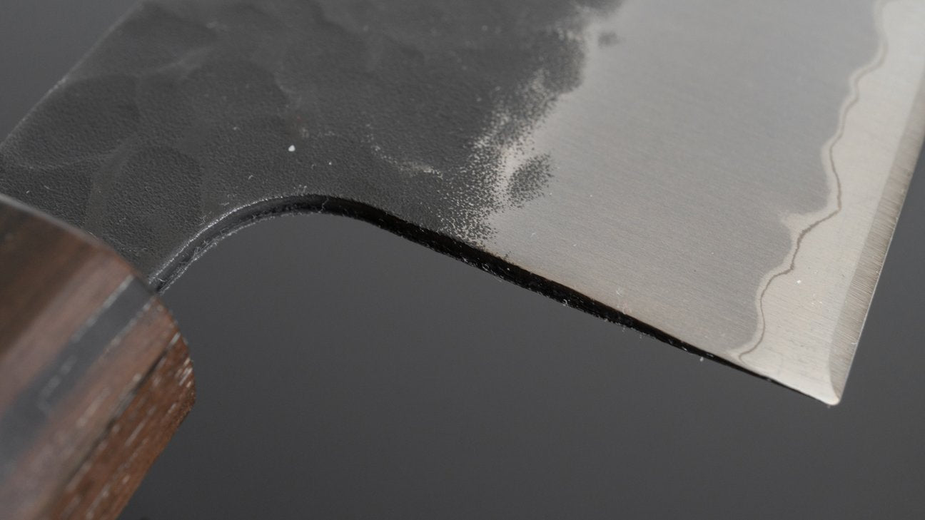 Hitohira Futana SB Kuro Tsuchime Nakiri 165 mm kersenhouten handvat 