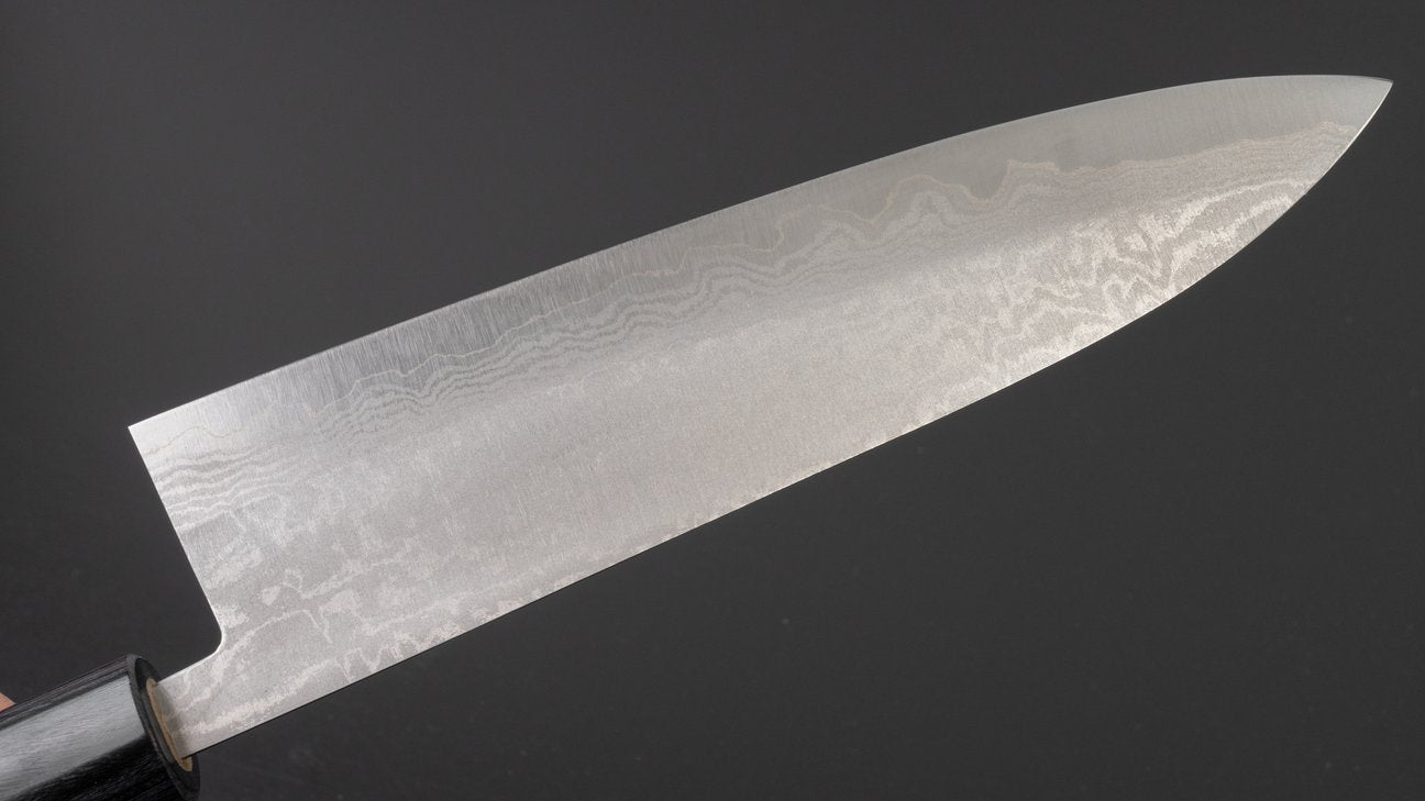 Hitohira Setsu Forged VG-10 Damascus Gyuto 210mm Wood Handle