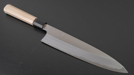 Hitohira Togashi Wit #1 Roestvrij bekleed Gyuto 240 mm Ho houten handvat
