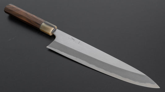 Hitohira Tanaka Kyuzo Blue #1 Migaki Gyuto 240mm Ziricote Handle