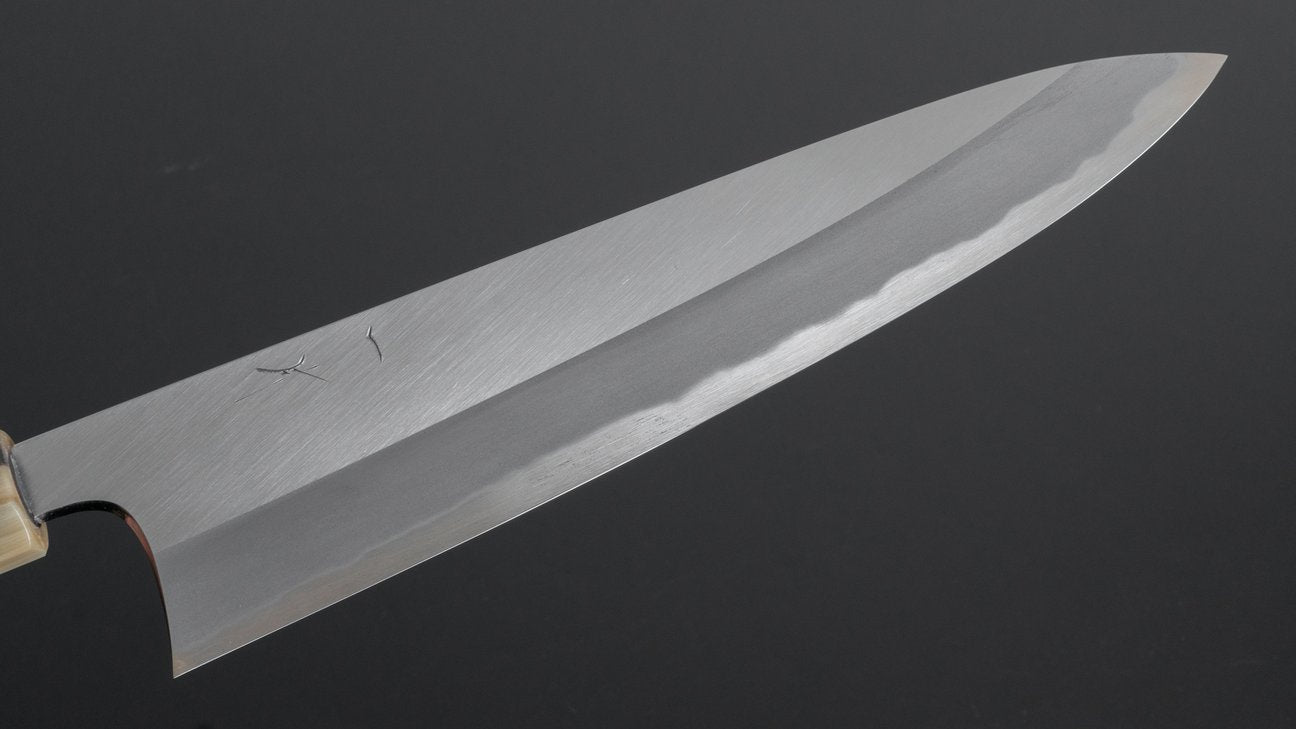 Hitohira Tanaka Kyuzo Blue #1 Migaki Gyuto 240mm Ziricote Handle