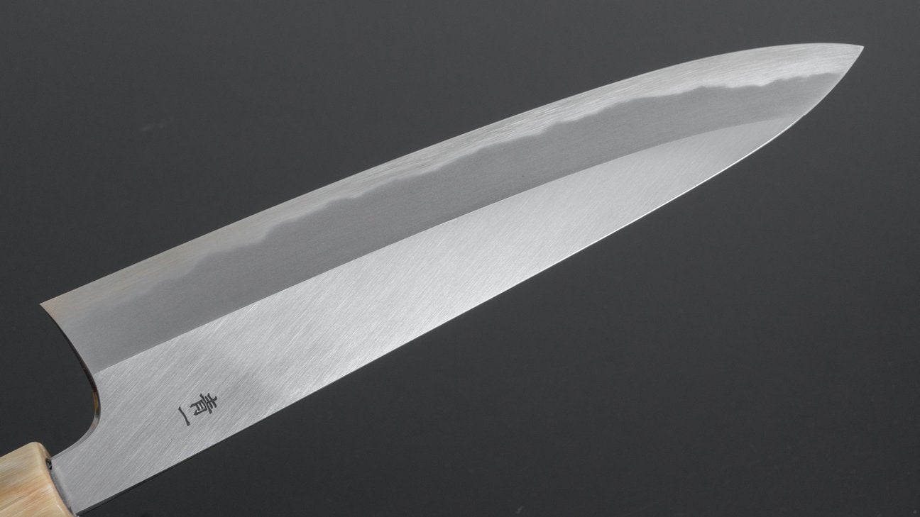 Hitohira Tanaka Kyuzo Blue #1 Migaki Gyuto 240mm Ziricote Handle