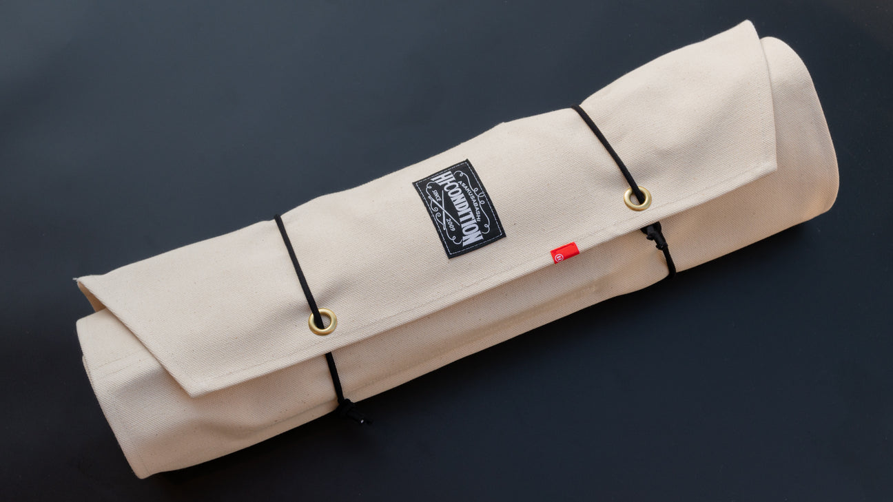 HI-CONDITION Hanpu Canvas 9 Pockets Knife Roll Kinari