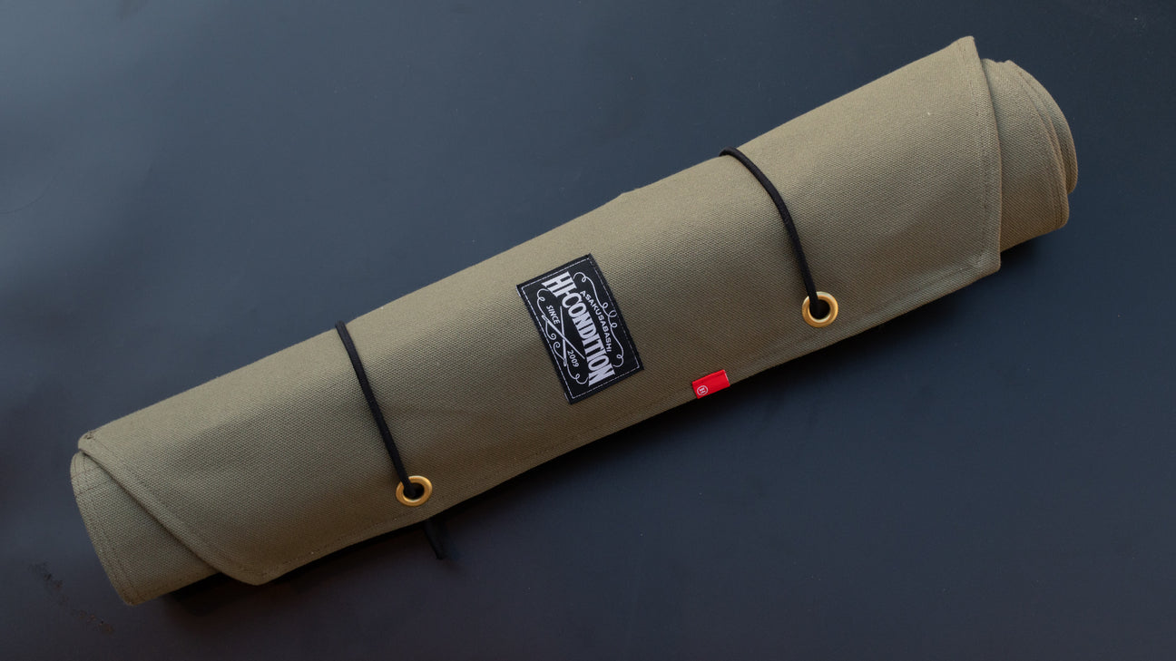HI-CONDITION Hanpu Canvas 9 Pockets Knife Roll OD