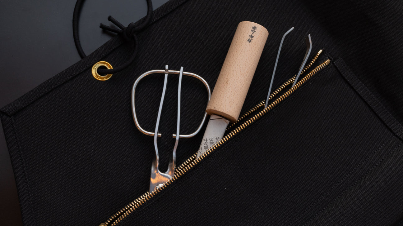 HI-CONDITION Hanpu Canvas 9 Pockets Knife Roll Black