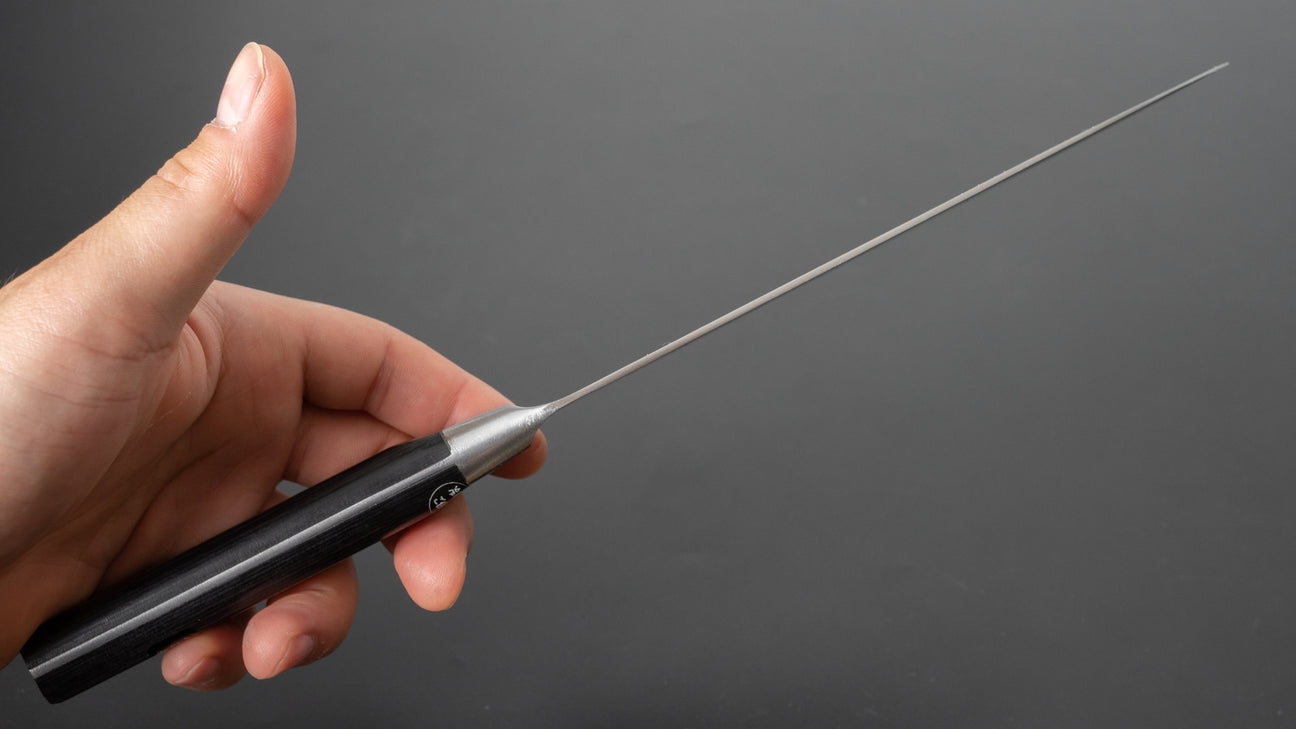 Kogetsu Carbon Santoku 180 mm Pakka-handvat 