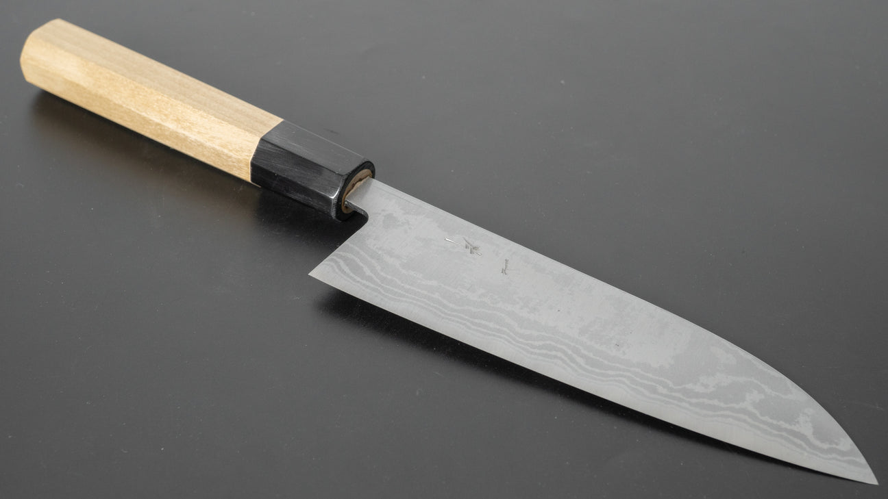 Hitohira GR Blue #2 Damascus Santoku 165mm Ho Wood Handle