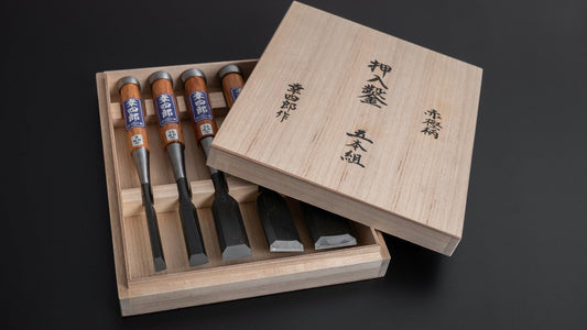 Morihei Koshiro White #2 Chisel 5 Set (Kiri Box)