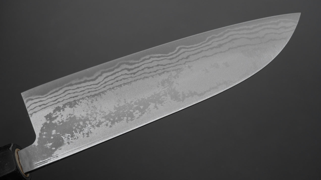Hitohira GR Blue #2 Damascus Santoku 165mm Ho Wood Handle