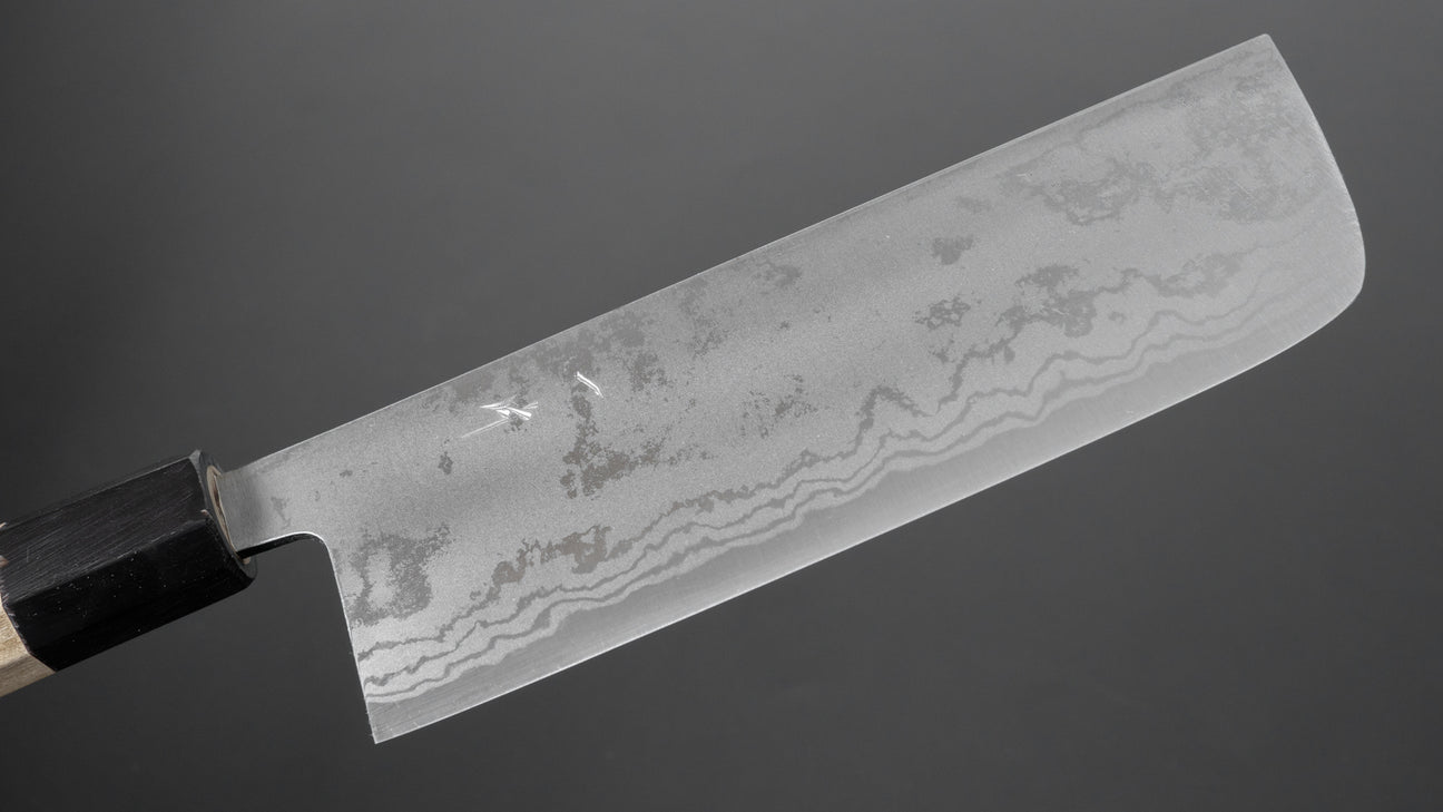 Hitohira GR Blue #2 Damascus Nakiri 165mm Ho Wood Handle