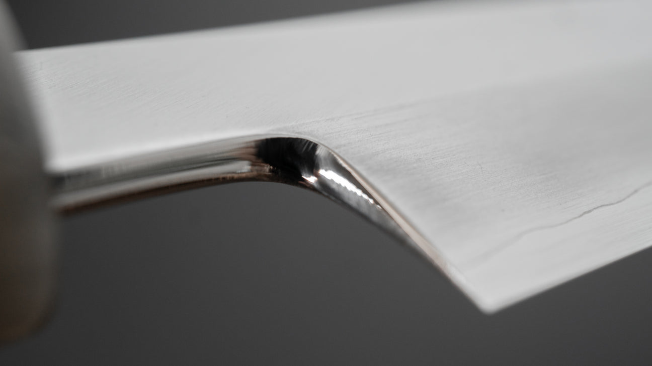 Hitohira Kikuchiyo Mosuke Silver #3 Sakimaru Takobiki 300mm Ebony Handle (Saya)