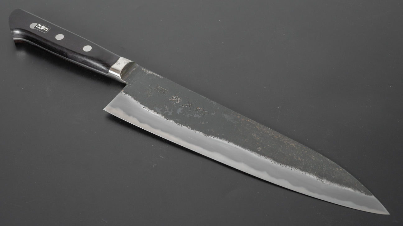 Morihei Hisamoto Kurouchi White #1 Gyuto 210mm Pakka Handle (Fine Finish)
