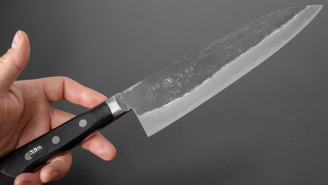 Morihei Hisamoto Kurouchi White #1 Gyuto 210mm Pakka Handle (Fine Finish)