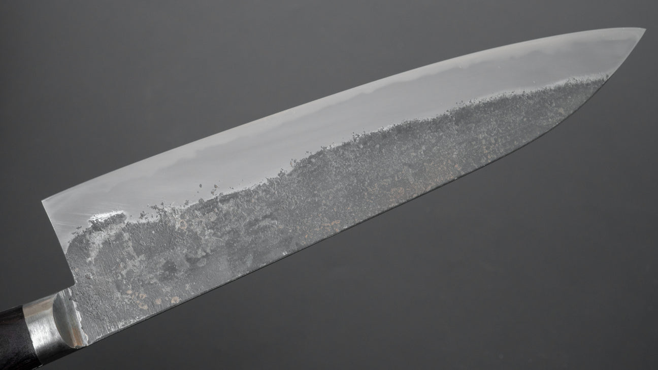 Morihei Hisamoto Kurouchi White #1 Gyuto 210mm Pakka Handle (Fine Finish)