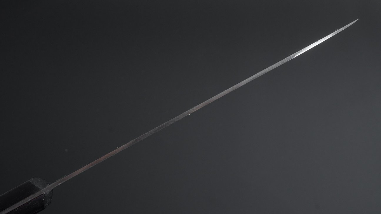 Morihei Hisamoto Vintage SK Santoku 165 mm palissander handvat zonder bolster