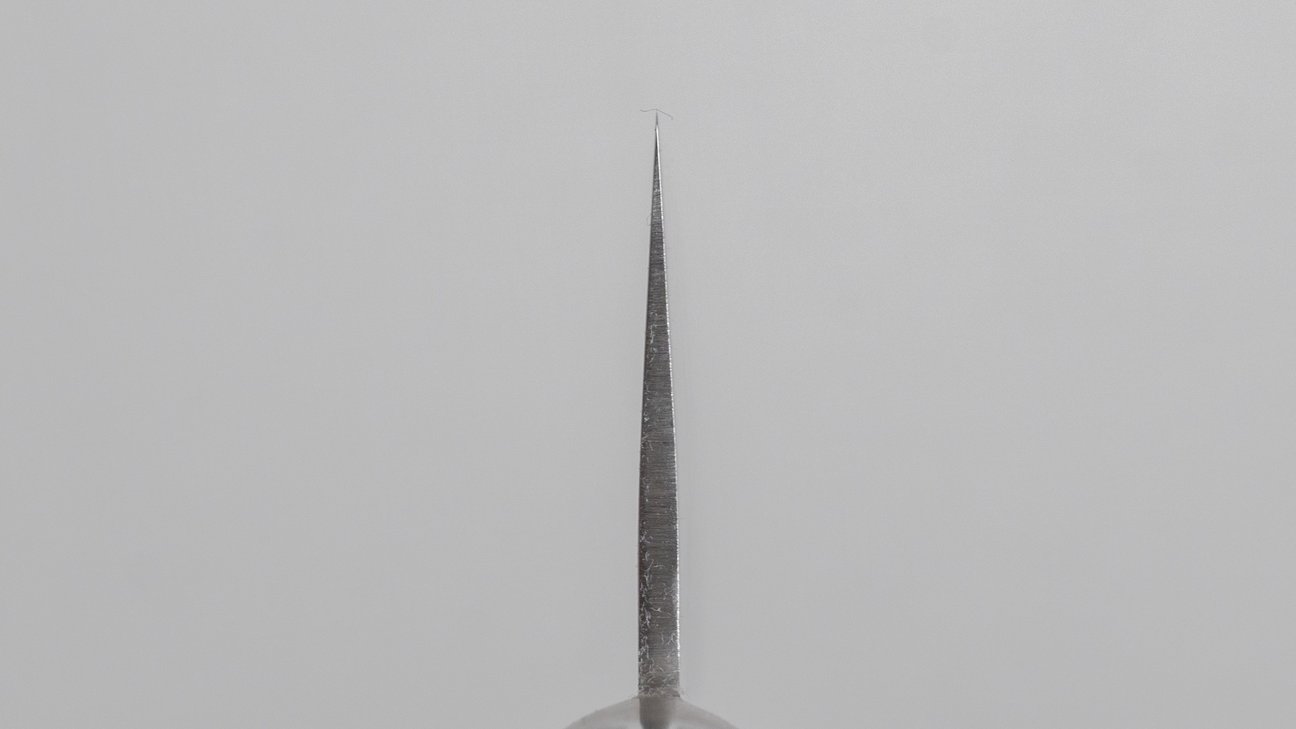 Hitohira Futana S3 Nashiji Santoku 180mm Pakka Handle (Yo)