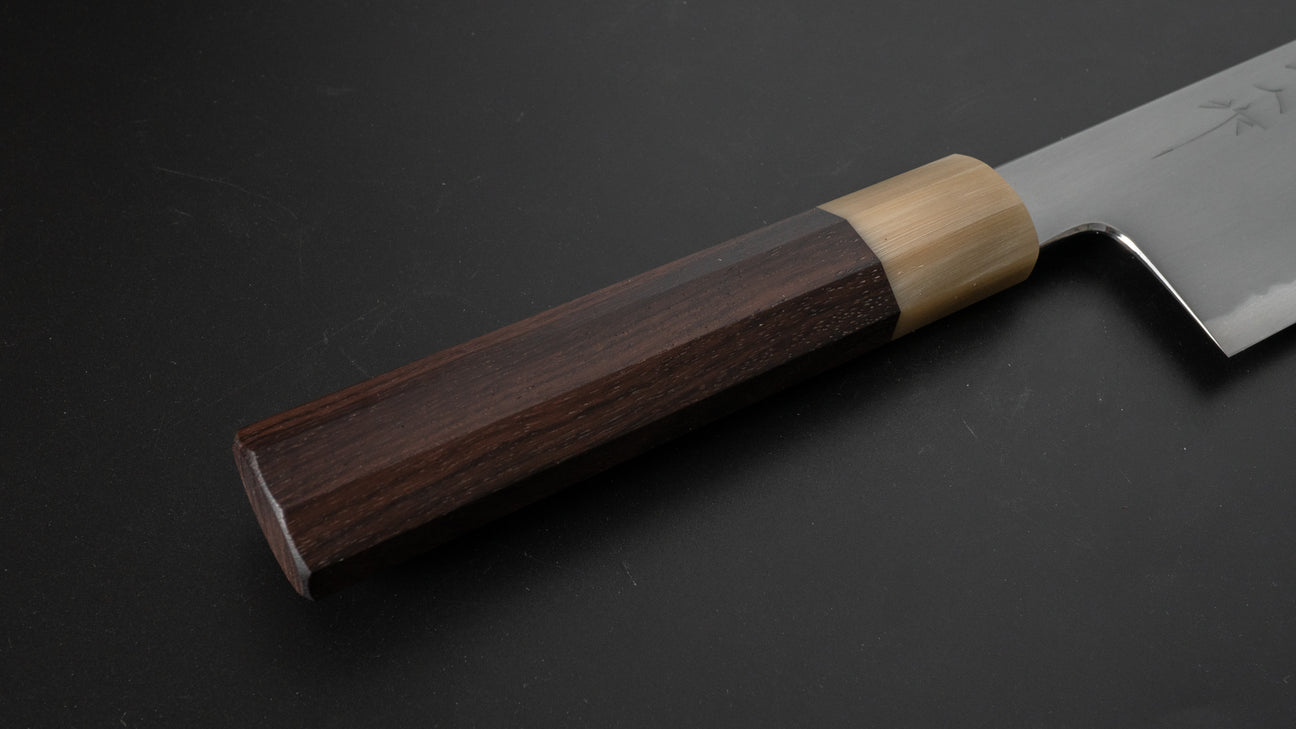 Tetsujin Blue #2 Kasumi Nakiri 180 mm Taihei palissander handvat