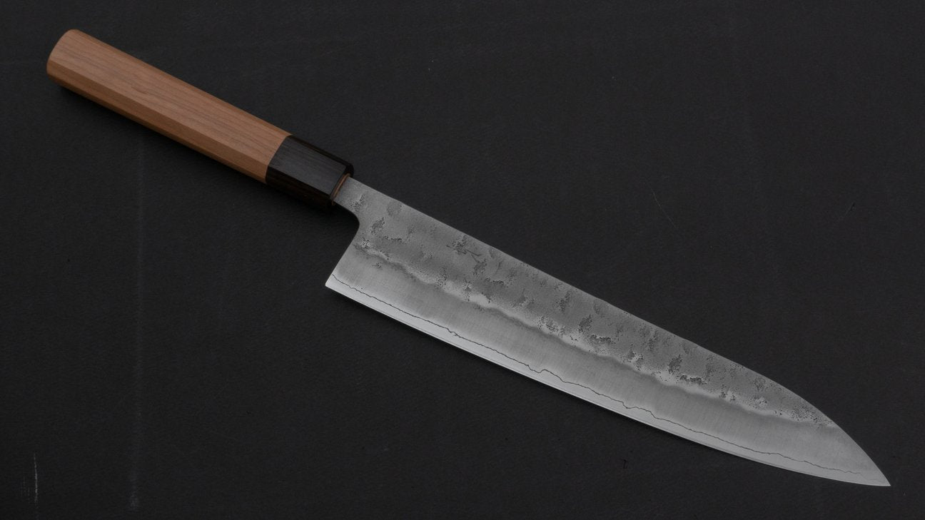 Hitohira Futana S3 Nashiji Gyuto 240mm Cherry Wood Handle